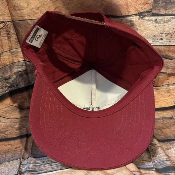Farmers Elevator Happy Texas Vintage Red Hat Cap Agriculture Grain Snapback - Picture 6 of 7